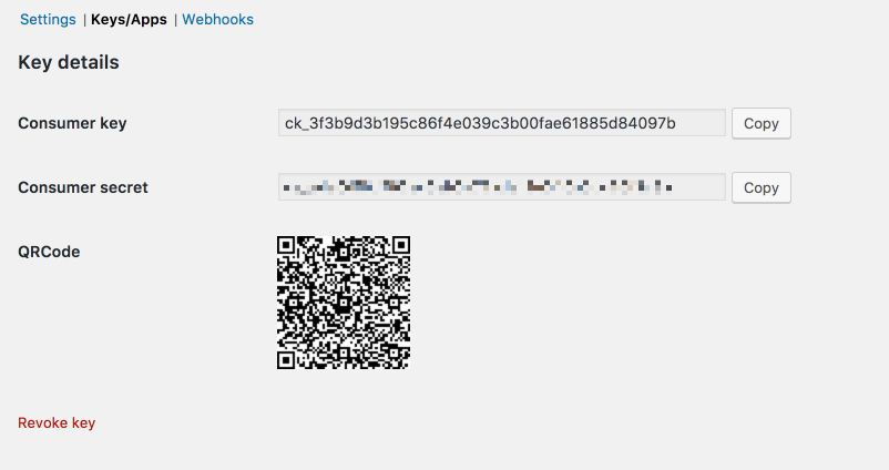 woocommerce_keys
